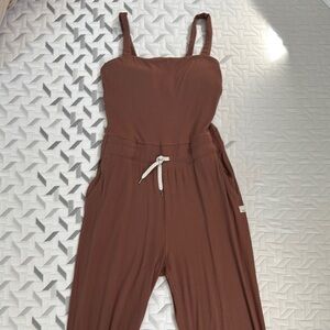 Vuori Rust Sleeveless Jumpsuit